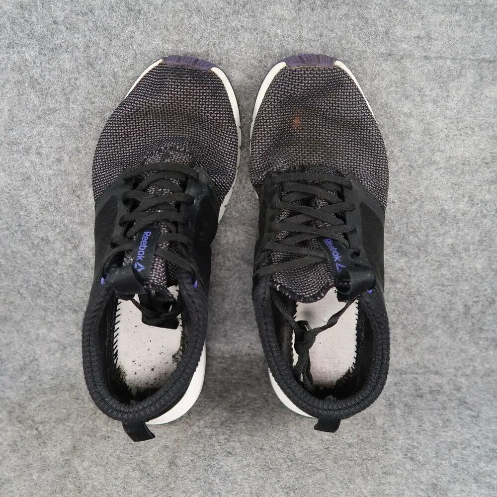 Reebok Shoes Womens 8.5 Athletic Trainers Running Sport Sneakers Black Lace Up - Picture 7 of 12